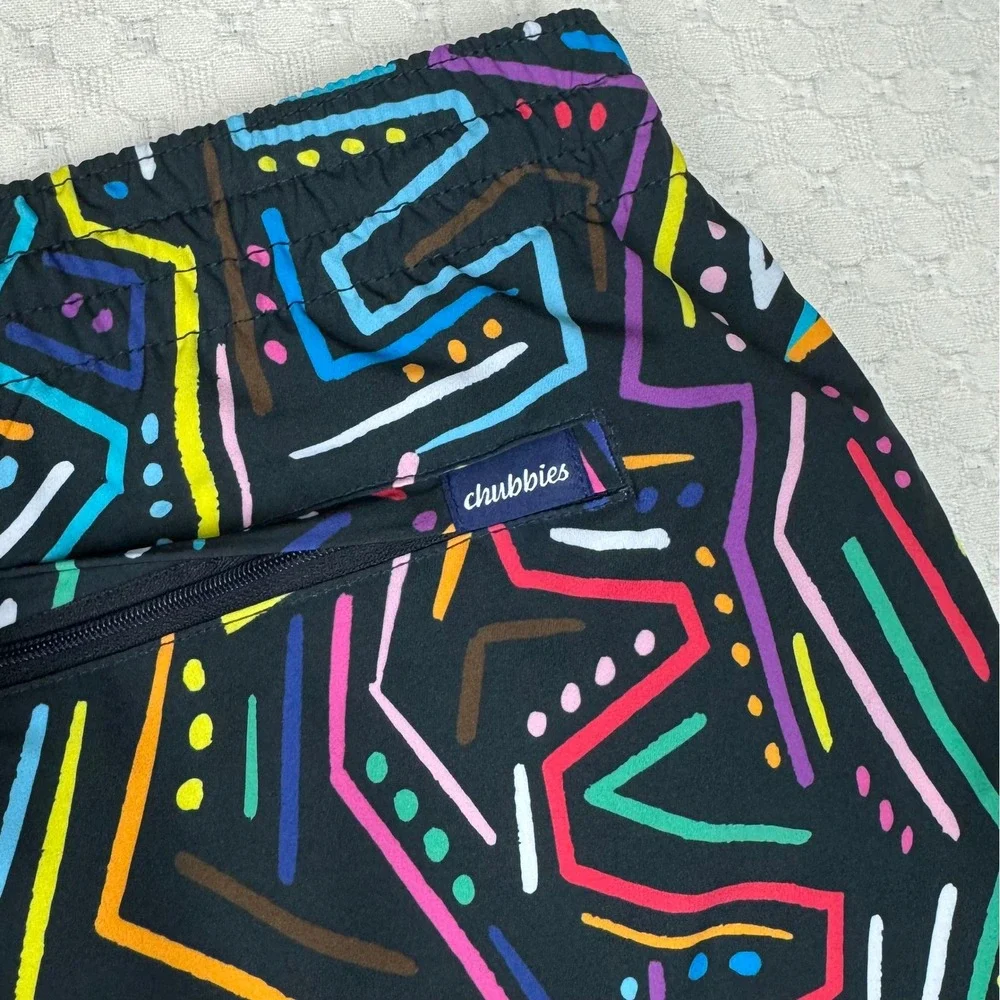 Chubbies Swim Trunks Abstract‎ Loud Print Men XXL 7